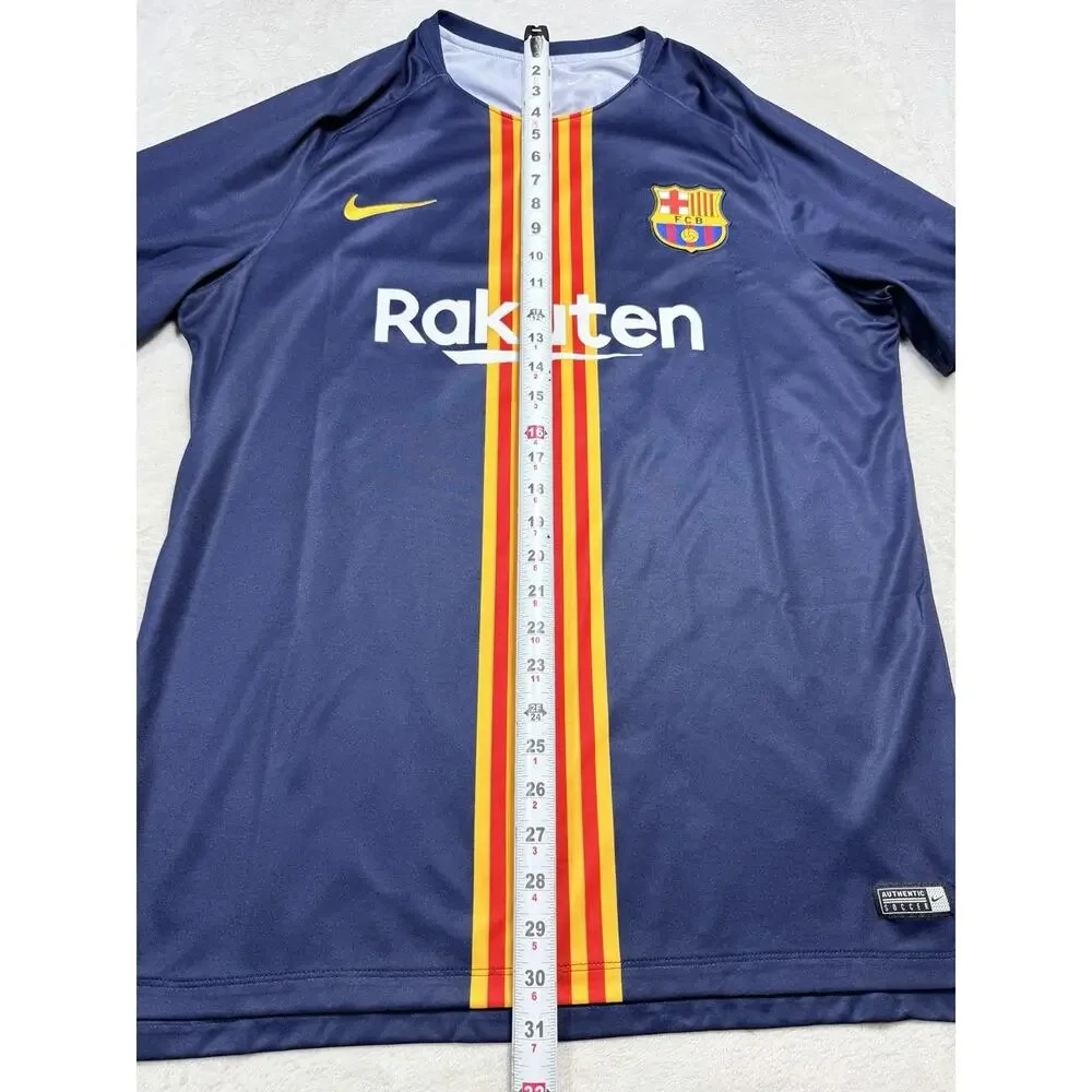 Nike FC Barcelona Senyera Training Jersey XL Navy Blue Rakuten Catalan Flag